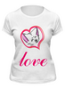 Заказать женскую футболку в Москве. Футболка классическая love cats от uliypom@yandex.ru - готовые дизайны и нанесение принтов.