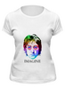 Заказать женскую футболку в Москве. Футболка классическая "John Lennon" от Fedor - готовые дизайны и нанесение принтов.