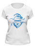 Заказать женскую футболку в Москве. Футболка классическая Плавец от karpicloudnew@gmail.com - готовые дизайны и нанесение принтов.