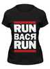 Заказать женскую футболку в Москве. Футболка классическая Run вася run от cherdantcev - готовые дизайны и нанесение принтов.