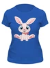 Заказать женскую футболку в Москве. Футболка классическая Розовый кролик от skynatural - готовые дизайны и нанесение принтов.
