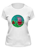 Заказать женскую футболку в Москве. Футболка классическая Свинка от mrs-snit@yandex.ru - готовые дизайны и нанесение принтов.