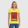 Заказать женскую футболку в Москве. Футболка классическая Planet Terror yellow от KinoArt - готовые дизайны и нанесение принтов.