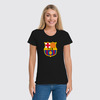 Заказать женскую футболку в Москве. Футболка классическая Барселона от Nos  - готовые дизайны и нанесение принтов.