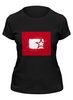 Заказать женскую футболку в Москве. Футболка классическая Картинка со звездой к 9 мая от karpicloudnew@gmail.com - готовые дизайны и нанесение принтов.