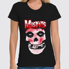 Заказать женскую футболку в Москве. Футболка классическая Misfits от Николай  Вахлаков  - готовые дизайны и нанесение принтов.