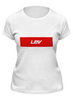 Заказать женскую футболку в Москве. Футболка классическая Имя Lev от THE_NISE  - готовые дизайны и нанесение принтов.