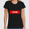 Заказать женскую футболку в Москве. Футболка классическая Имя Nina от THE_NISE  - готовые дизайны и нанесение принтов.