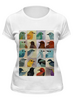 Заказать женскую футболку в Москве. Футболка классическая Птицы  от Eliza - готовые дизайны и нанесение принтов.