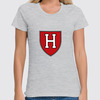 Заказать женскую футболку в Москве. Футболка классическая Гарвард Кримсон (Harvard Crimson)  от KinoArt - готовые дизайны и нанесение принтов.