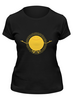 Заказать женскую футболку в Москве. Футболка классическая солнце от cherdantcev - готовые дизайны и нанесение принтов.