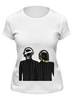 Заказать женскую футболку в Москве. Футболка классическая Daft Punk - Electoma  от KinoArt - готовые дизайны и нанесение принтов.