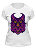 Заказать женскую футболку в Москве. Футболка классическая Ночная Сова (Owl) от trugift - готовые дизайны и нанесение принтов.