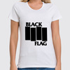 Заказать женскую футболку в Москве. Футболка классическая Black Flag от Pomidor - готовые дизайны и нанесение принтов.