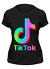 Заказать женскую футболку в Москве. Футболка классическая TIK TOK (Tik Tok video) от vista12761@rambler.ru - готовые дизайны и нанесение принтов.