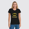 Заказать женскую футболку в Москве. Футболка классическая Batman от nami - готовые дизайны и нанесение принтов.