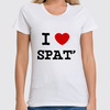 Заказать женскую футболку в Москве. Футболка классическая I LOVE SPAT' от Александр Литвиненко - готовые дизайны и нанесение принтов.
