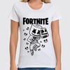 Заказать женскую футболку в Москве. Футболка классическая Fortnite, Marshmello от geekbox - готовые дизайны и нанесение принтов.