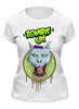 Заказать женскую футболку в Москве. Футболка классическая Zombie cat от ПРИНТЫ ПЕЧАТЬ  - готовые дизайны и нанесение принтов.