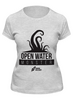 Заказать женскую футболку в Москве. Футболка классическая Open Water Monster от Swimrocket - школа плавания - готовые дизайны и нанесение принтов.