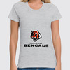 Заказать женскую футболку в Москве. Футболка классическая Cincinnati Bengals от dobryidesign - готовые дизайны и нанесение принтов.