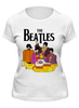 Заказать женскую футболку в Москве. Футболка классическая The Beatles от geekbox - готовые дизайны и нанесение принтов.