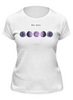 Заказать женскую футболку в Москве. Футболка классическая Акварельные фазы луны от Fix Print - готовые дизайны и нанесение принтов.