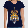 Заказать женскую футболку в Москве. Футболка классическая ❖ Tiger Royal Crown ❖ от balden - готовые дизайны и нанесение принтов.