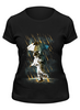 Заказать женскую футболку в Москве. Футболка классическая Метеоритный дождь от Space Art - готовые дизайны и нанесение принтов.