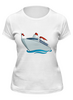 Заказать женскую футболку в Москве. Футболка классическая Круизный лайнер от T-shirt print  - готовые дизайны и нанесение принтов.