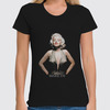 Заказать женскую футболку в Москве. Футболка классическая Marilyn Monroe  от KinoArt - готовые дизайны и нанесение принтов.