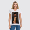 Заказать женскую футболку в Москве. Футболка классическая Rihanna от Vladec11 - готовые дизайны и нанесение принтов.