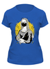 Заказать женскую футболку в Москве. Футболка классическая Мона Лиза на карантине  от T-shirt print  - готовые дизайны и нанесение принтов.