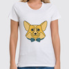 Заказать женскую футболку в Москве. Футболка классическая Корги Corgi от chistopopitersky - готовые дизайны и нанесение принтов.