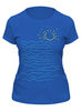 Заказать женскую футболку в Москве. Футболка классическая Море и солнце от printik - готовые дизайны и нанесение принтов.