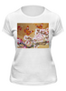 Заказать женскую футболку в Москве. Футболка классическая Бабочки на цветущей вишне. от etherealmist - готовые дизайны и нанесение принтов.