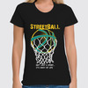 Заказать женскую футболку в Москве. Футболка классическая Streetball от nova_lada - готовые дизайны и нанесение принтов.