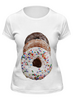 Заказать женскую футболку в Москве. Футболка классическая Donuts от chemparparokke - готовые дизайны и нанесение принтов.