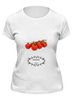 Заказать женскую футболку в Москве. Футболка классическая Fuck fake PRADAM Pomidori от solariren - готовые дизайны и нанесение принтов.