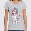 Заказать женскую футболку в Москве. Футболка классическая Харли Квинн (Harley Quinn) от prodesign - готовые дизайны и нанесение принтов.