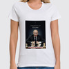 Заказать женскую футболку в Москве. Футболка классическая Гроссмейстер Путин          от Savara - готовые дизайны и нанесение принтов.