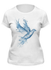Заказать женскую футболку в Москве. Футболка классическая Птица из воды от MariYang  - готовые дизайны и нанесение принтов.