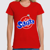 Заказать женскую футболку в Москве. Футболка классическая Santa от gopotol - готовые дизайны и нанесение принтов.