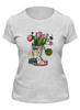 Заказать женскую футболку в Москве. Футболка классическая капелька от zukak@mail.ru - готовые дизайны и нанесение принтов.