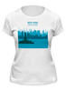 Заказать женскую футболку в Москве. Футболка классическая New York SKYLINE от balden - готовые дизайны и нанесение принтов.