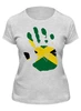 Заказать женскую футболку в Москве. Футболка классическая Рука Ямайки от skynatural - готовые дизайны и нанесение принтов.