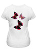 Заказать женскую футболку в Москве. Футболка классическая Три бабочки  от Alexey Evsyunin - готовые дизайны и нанесение принтов.