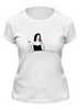 Заказать женскую футболку в Москве. Футболка классическая Футболка "Девушка с вином" от Re  Tyan - готовые дизайны и нанесение принтов.
