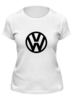 Заказать женскую футболку в Москве. Футболка классическая Volkswagen от THE_NISE  - готовые дизайны и нанесение принтов.