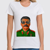 Заказать женскую футболку в Москве. Футболка классическая Сталин от Vinli.shop  - готовые дизайны и нанесение принтов.